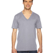 Unisex USA Made Fine Jersey Short-Sleeve V-Neck T-Shirt