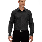 Men's Boardwalk Wrinkle-Free Two-Ply 80's Cotton Striped Tape Shirt