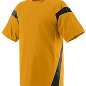 Youth Wicking Polyester Jersey with Contrast Short Sleeves
