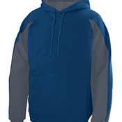 Youth Cotton/Poly Athletic Fleece Hoody with Contrast Inserts